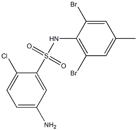 5-amino-2-chloro-N-(2,6-dibromo-4-methylphenyl)benzene-1-sulfonamide