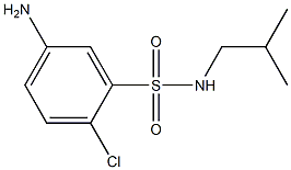 5-amino-2-chloro-N-(2-methylpropyl)benzene-1-sulfonamide Structure