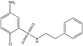 5-amino-2-chloro-N-(2-phenylethyl)benzene-1-sulfonamide,,结构式