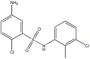 5-amino-2-chloro-N-(3-chloro-2-methylphenyl)benzene-1-sulfonamide