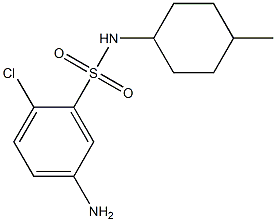 5-amino-2-chloro-N-(4-methylcyclohexyl)benzene-1-sulfonamide,,结构式