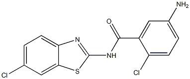 5-amino-2-chloro-N-(6-chloro-1,3-benzothiazol-2-yl)benzamide|