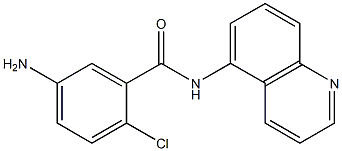 5-amino-2-chloro-N-(quinolin-5-yl)benzamide,,结构式