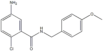 5-amino-2-chloro-N-[(4-methoxyphenyl)methyl]benzamide Structure