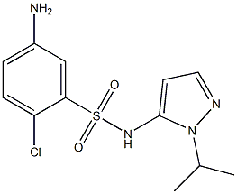 5-amino-2-chloro-N-[1-(propan-2-yl)-1H-pyrazol-5-yl]benzene-1-sulfonamide