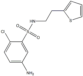 5-amino-2-chloro-N-[2-(thiophen-2-yl)ethyl]benzene-1-sulfonamide