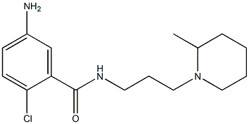 5-amino-2-chloro-N-[3-(2-methylpiperidin-1-yl)propyl]benzamide 结构式