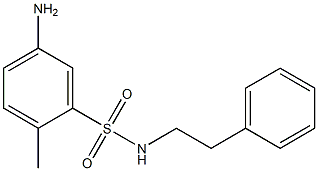 5-amino-2-methyl-N-(2-phenylethyl)benzene-1-sulfonamide Structure