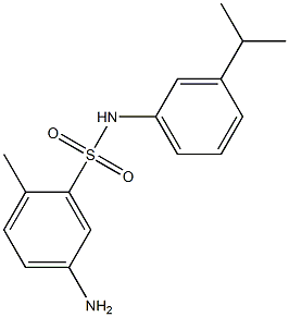 5-amino-2-methyl-N-[3-(propan-2-yl)phenyl]benzene-1-sulfonamide