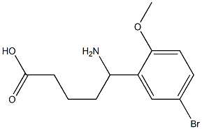 5-amino-5-(5-bromo-2-methoxyphenyl)pentanoic acid Structure