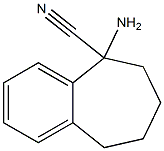 5-amino-6,7,8,9-tetrahydro-5H-benzo[7]annulene-5-carbonitrile Structure