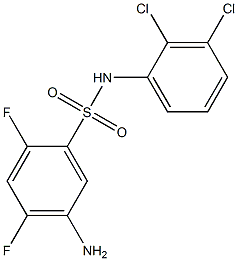5-amino-N-(2,3-dichlorophenyl)-2,4-difluorobenzene-1-sulfonamide
