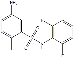 5-amino-N-(2,6-difluorophenyl)-2-methylbenzene-1-sulfonamide Struktur