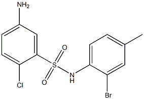 5-amino-N-(2-bromo-4-methylphenyl)-2-chlorobenzene-1-sulfonamide|