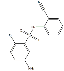 5-amino-N-(2-cyanophenyl)-2-methoxybenzene-1-sulfonamide Structure