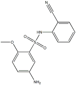  5-amino-N-(2-cyanophenyl)-2-methoxybenzene-1-sulfonamide