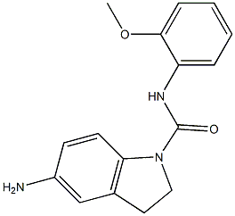 5-amino-N-(2-methoxyphenyl)-2,3-dihydro-1H-indole-1-carboxamide,,结构式