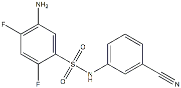 5-amino-N-(3-cyanophenyl)-2,4-difluorobenzene-1-sulfonamide|