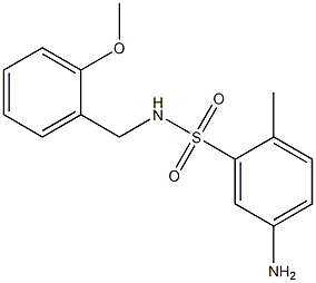 5-amino-N-[(2-methoxyphenyl)methyl]-2-methylbenzene-1-sulfonamide Structure