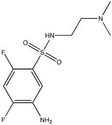 5-amino-N-[2-(dimethylamino)ethyl]-2,4-difluorobenzene-1-sulfonamide Structure