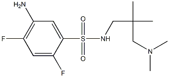 5-amino-N-{2-[(dimethylamino)methyl]-2-methylpropyl}-2,4-difluorobenzene-1-sulfonamide