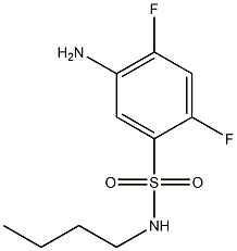 5-amino-N-butyl-2,4-difluorobenzene-1-sulfonamide Structure