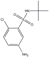 5-amino-N-tert-butyl-2-chlorobenzene-1-sulfonamide 结构式