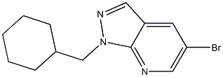 5-bromo-1-(cyclohexylmethyl)-1H-pyrazolo[3,4-b]pyridine 结构式