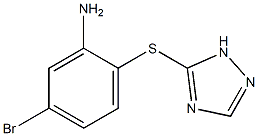 5-bromo-2-(1H-1,2,4-triazol-5-ylsulfanyl)aniline