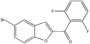 5-bromo-2-[(2,6-difluorophenyl)carbonyl]-1-benzofuran Struktur