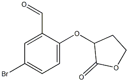 5-bromo-2-[(2-oxooxolan-3-yl)oxy]benzaldehyde Structure