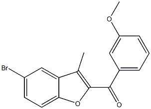 5-bromo-2-[(3-methoxyphenyl)carbonyl]-3-methyl-1-benzofuran