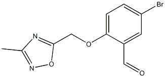 5-bromo-2-[(3-methyl-1,2,4-oxadiazol-5-yl)methoxy]benzaldehyde Structure