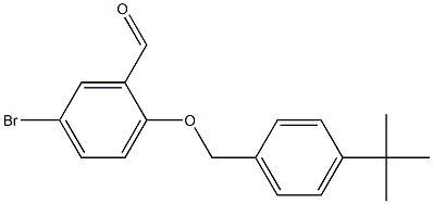 5-bromo-2-[(4-tert-butylphenyl)methoxy]benzaldehyde Structure