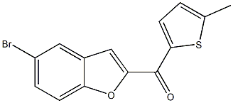 5-bromo-2-[(5-methylthiophen-2-yl)carbonyl]-1-benzofuran Structure