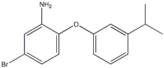 5-bromo-2-[3-(propan-2-yl)phenoxy]aniline Struktur