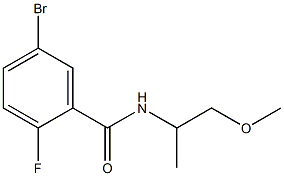5-bromo-2-fluoro-N-(2-methoxy-1-methylethyl)benzamide Structure