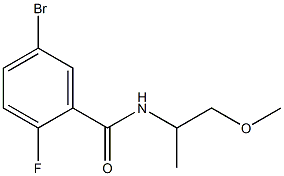  5-bromo-2-fluoro-N-(2-methoxy-1-methylethyl)benzamide