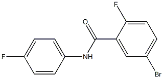 5-bromo-2-fluoro-N-(4-fluorophenyl)benzamide 结构式