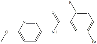 5-bromo-2-fluoro-N-(6-methoxypyridin-3-yl)benzamide|