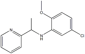 5-chloro-2-methoxy-N-[1-(pyridin-2-yl)ethyl]aniline Structure