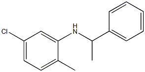 5-chloro-2-methyl-N-(1-phenylethyl)aniline Structure