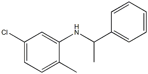 5-chloro-2-methyl-N-(1-phenylethyl)aniline,,结构式