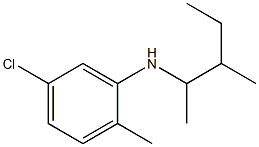 5-chloro-2-methyl-N-(3-methylpentan-2-yl)aniline Structure