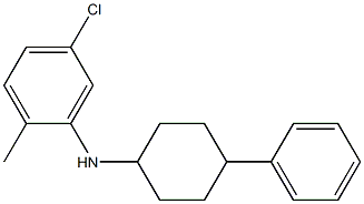 5-chloro-2-methyl-N-(4-phenylcyclohexyl)aniline,,结构式