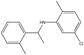 5-chloro-2-methyl-N-[1-(2-methylphenyl)ethyl]aniline Structure