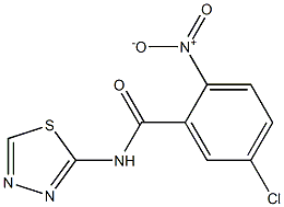 5-chloro-2-nitro-N-(1,3,4-thiadiazol-2-yl)benzamide