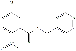 5-chloro-2-nitro-N-(pyridin-4-ylmethyl)benzamide Struktur