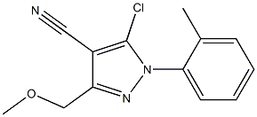 5-chloro-3-(methoxymethyl)-1-(2-methylphenyl)-1H-pyrazole-4-carbonitrile