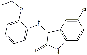 5-chloro-3-[(2-ethoxyphenyl)amino]-2,3-dihydro-1H-indol-2-one Structure